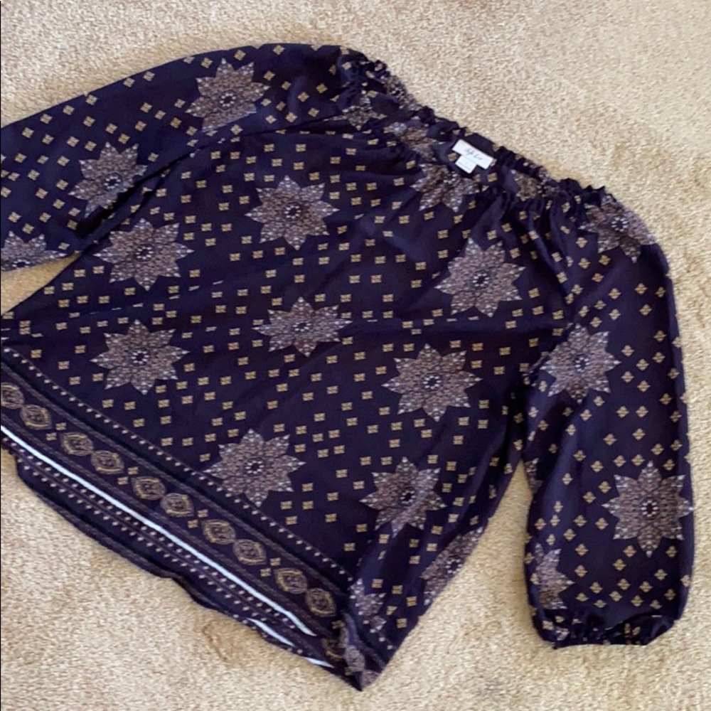 Women’s Purple Style & Co Pattern Blouse